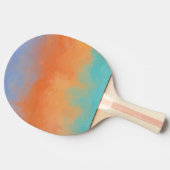 Retro sunset tischtennis schläger (Seitenansicht)