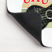 Retro Sunset Ukulele gestört Zeichnend Mousepad (Ecke)