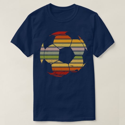 Retro Sunset Vintag Soccer T-Shirt (Design vorne)