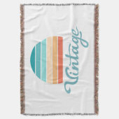 Retro Sunset+Vintages Skript gestört Decke (Vorderseite Vertikal)