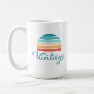 Retro Sunset+Vintages Skript gestört Kaffeetasse