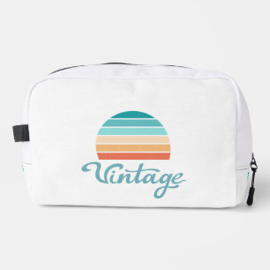 Retro Sunset+Vintages Skript gestört Waschbeutel