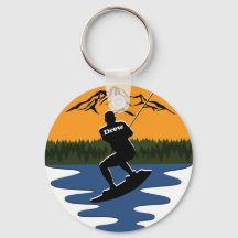 Retro Sunset Wakeboard Wasserski Name