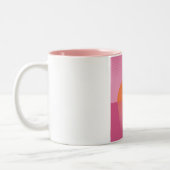 Retro Sunset Zweifarbige Tasse (Links)