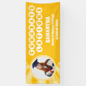 Retro Sunshine 2025 Abschluss Foto Banner (Vertikal)