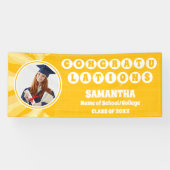 Retro Sunshine 2025 Abschluss Foto Banner (Horizontal)