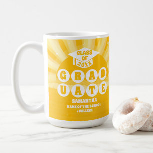 Retro Sunshine Abschluss Kaffeetasse