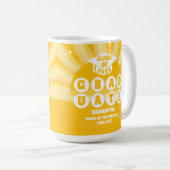 Retro Sunshine Abschluss Kaffeetasse (VorderseiteRechts)