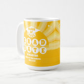 Retro Sunshine Abschluss Kaffeetasse (Vorderseite Links)