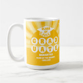 Retro Sunshine Abschluss Kaffeetasse (Links)
