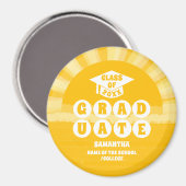 Retro Sunshine Abschluss Magnet (Vorderseite/Rückseite)