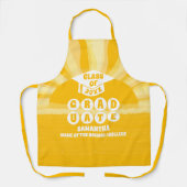 Retro Sunshine Abschluss Schürze (Vorderseite)