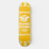 Retro Sunshine Abschluss Skateboard (Vorderseite)