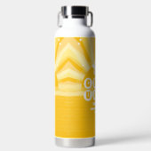Retro Sunshine Abschluss Trinkflasche (Vorderseite)