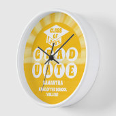 Retro Sunshine Abschluss Uhr (Winkel)
