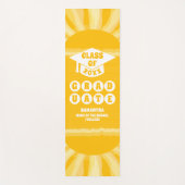 Retro Sunshine Abschluss Yogamatte (Vorderseite)