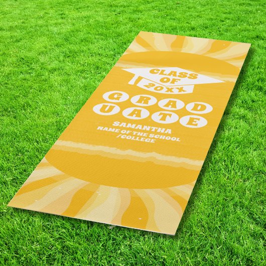 Retro Sunshine Abschluss Yogamatte