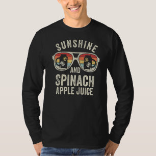 Retro Sunshine and Spinat Apfelwein Frauen T-Shirt