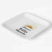 Retro Sunshine Baby Dusche Pappteller (Gewinkelt)