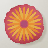 Retro Sunshine Blume Kissen (Rückseite)