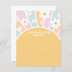 Retro Sunshine Erste Geburtstagszeit Kapselnachric