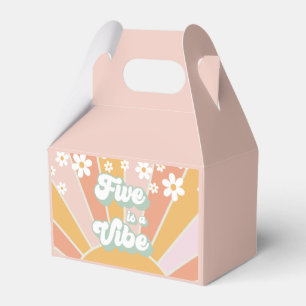 Retro Sunshine Five ist eine Stimmung daisy boho d Geschenkschachtel