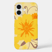 Retro Sunshine Floral Muster Gelbe Blumen Case-Mate iPhone Hülle (Rückseite)