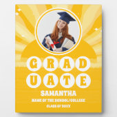 Retro Sunshine Foto Abschluss Fotoplatte (Vorderseite)