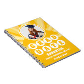 Retro Sunshine Foto Abschluss Notizblock (Rechte Seite)