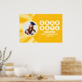Retro Sunshine Foto Abschluss Poster (Küche)