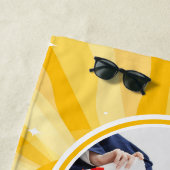 Retro Sunshine Foto Abschluss Strandtuch (Beispiel)