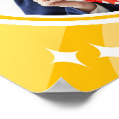 Retro Sunshine Foto Graduation Party Willkommen Poster (Ecke)