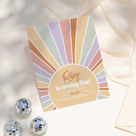 Retro Sunshine Groovy Girl Birthday Party