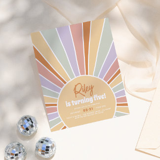 Retro Sunshine Groovy Girl Birthday Party