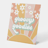 Retro Sunshine Groovy Goodies Food Sockelschild (Vorderseite)