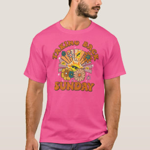 Retro Sunshine Niedliche Blütenaufnahme T-Shirt