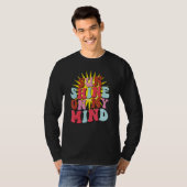 Retro Sunshine On My Mind Groovy Summer T-Shirt (Vorne ganz)