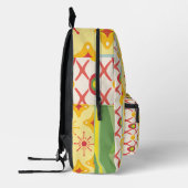 Retro Sunshine Patterns – Bold Colorful Bedruckter Rucksack (Links)