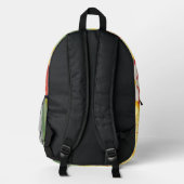 Retro Sunshine Patterns – Bold Colorful Bedruckter Rucksack (Rückseite)