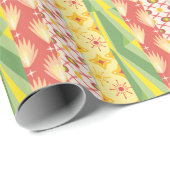 Retro Sunshine Patterns – Bold Colorful Geschenkpapier (Rolleneckpunkt)