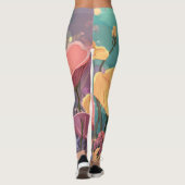 Retro Sunshine Patterns – Bold Colorful  Leggings (Rückseite)