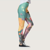 Retro Sunshine Patterns – Bold Colorful  Leggings (Rechts)