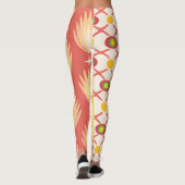 Retro Sunshine Patterns – Bold Colorful  Leggings (Rückseite)