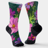 Retro Sunshine Patterns – Bold Colorful Socken (Gewinkelt)
