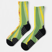 Retro Sunshine Patterns – Bold Colorful Socken (Links)