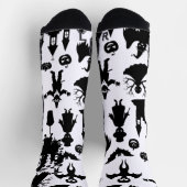 Retro Sunshine Patterns – Bold Colorful  Socken (Oben)