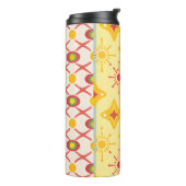 Retro Sunshine Patterns – Bold Colorful  Thermosbecher (Nach links gedreht)