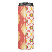 Retro Sunshine Patterns – Bold Colorful  Thermosbecher (Rückseite)