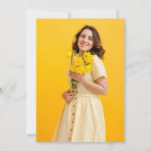 Retro Sunshine Pickleball Brautparty Foto Einladung (Rückseite)