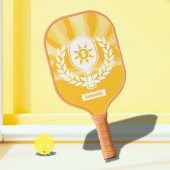 Retro Sunshine Pickleball Brautparty Schläger